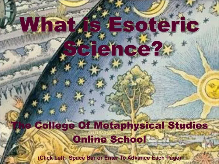 what is esoteric science n.