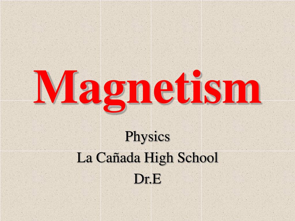High school 2024 physics magnetism