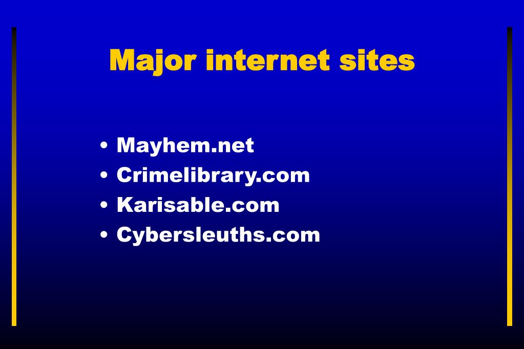 PPT - Name some famous serial killers? PowerPoint Presentation ...