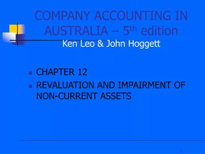 company accounting in australia 5 th edition ken leo john hoggett n.