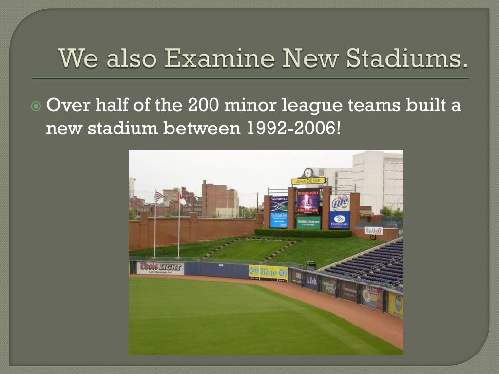 PPT Minor League Baseball Attendance Winning, MLB’s Impact, and