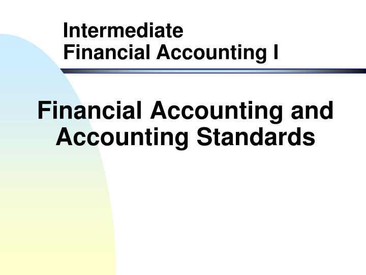 financial accounting and accounting standards n.