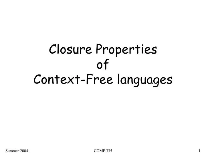formalization of closure properties for context-free grammars