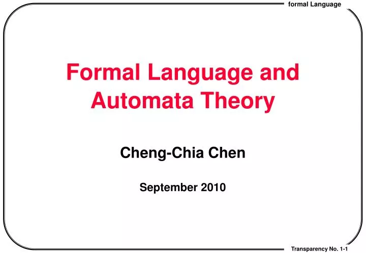 formal language and automata theory n.