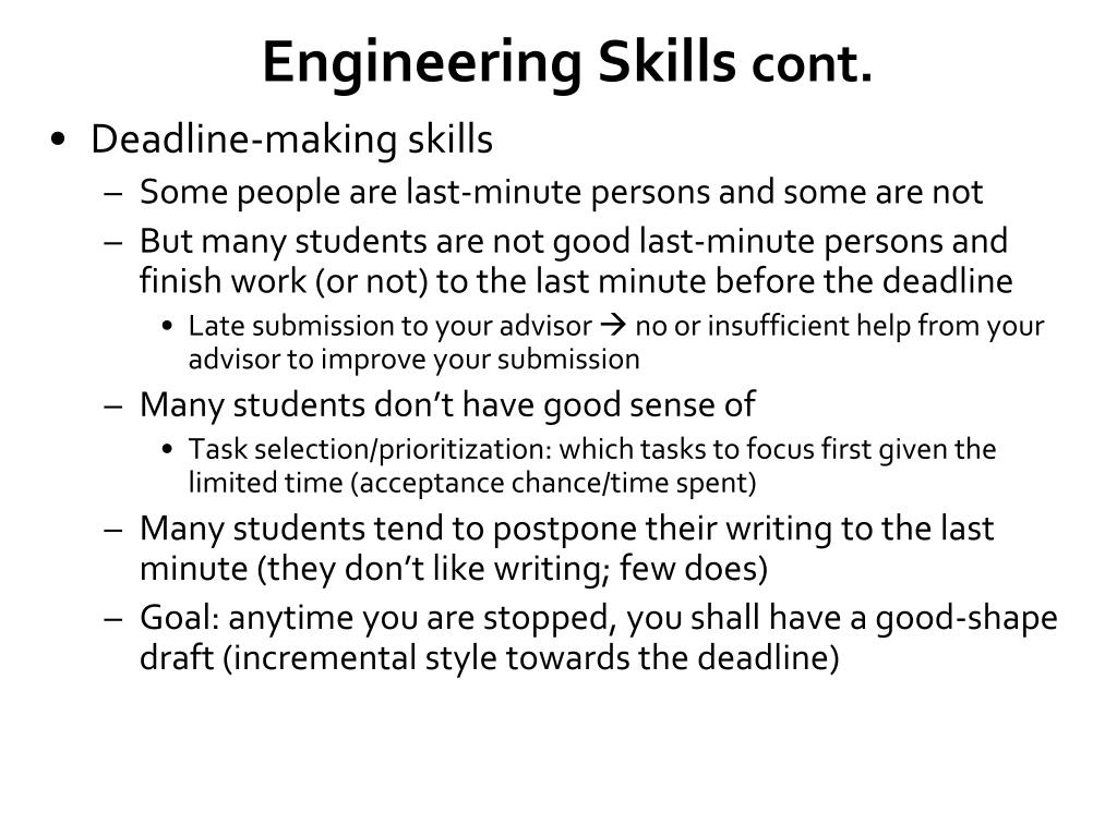 engineering skills engineering skills