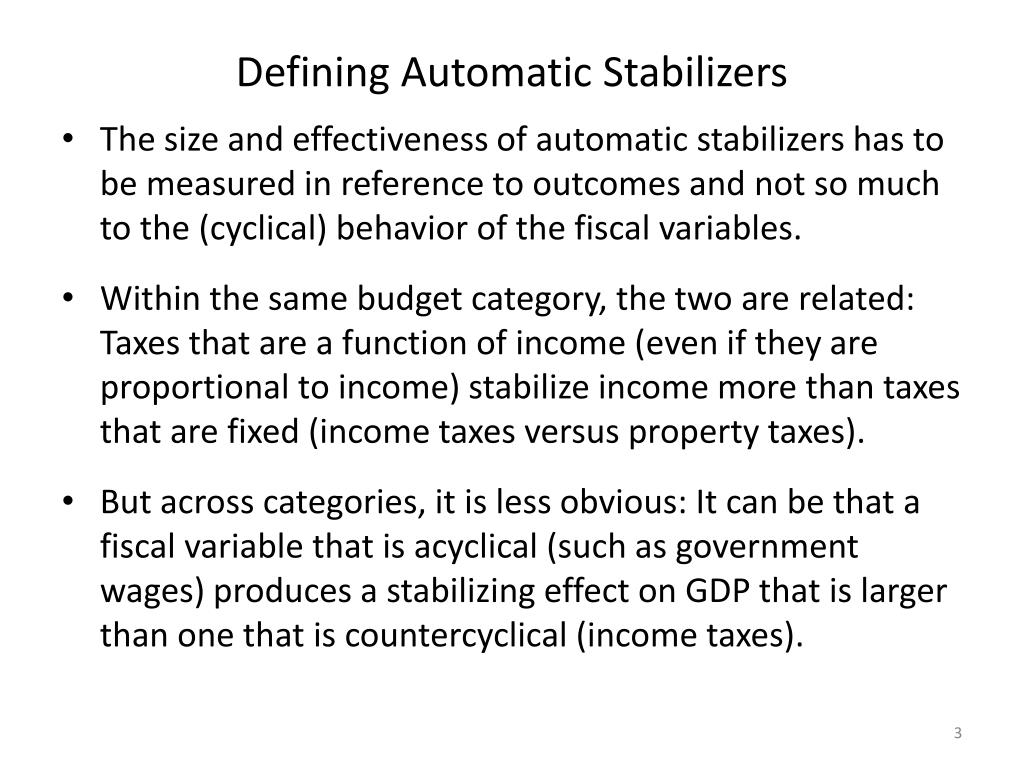 automatic stabilizers are defined as automatic stabilizers are defined as