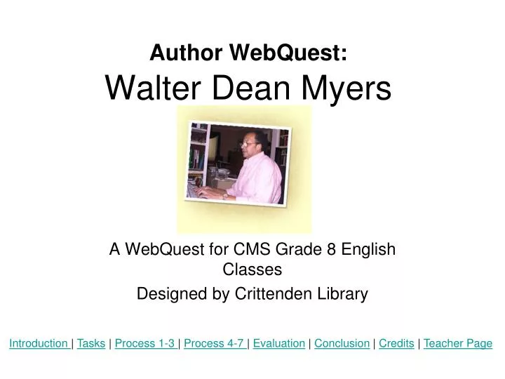 author webquest walter dean myers n.