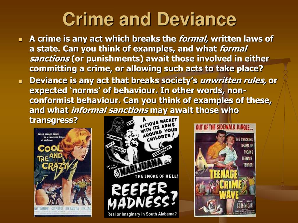 Informal Deviance And Its Aspects Of Criminal