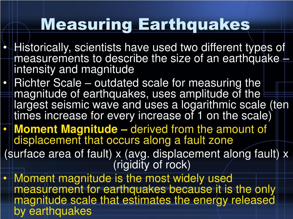 PPT Measuring Earthquakes PowerPoint Presentation, free download ID