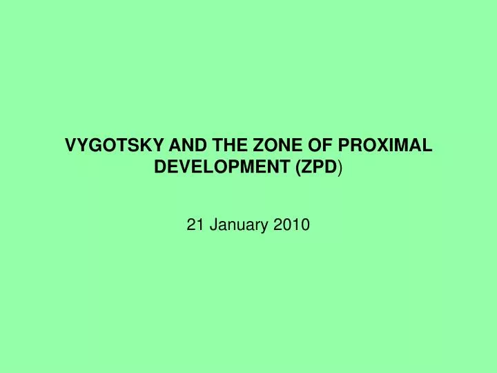 vygotsky and the zone of proximal development zpd n.