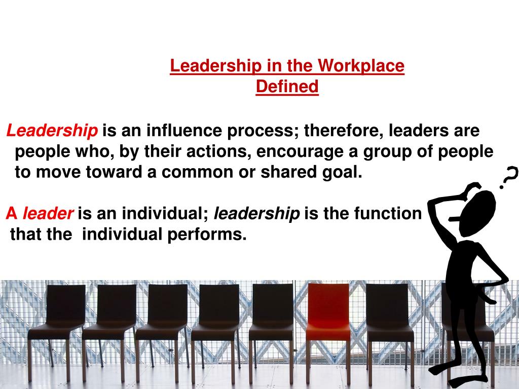 How To Demonstrate Leadership In The Workplace PPT - “Leadership in the Workplace” PowerPoint Presentation, free