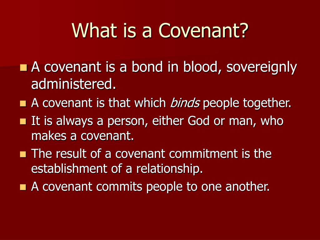 what is a covenant relationship definition