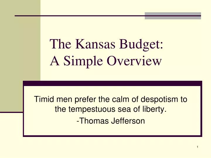 the kansas budget a simple overview n.