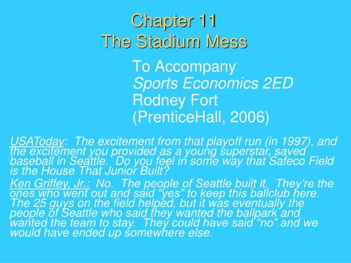 chapter 11 the stadium mess n.