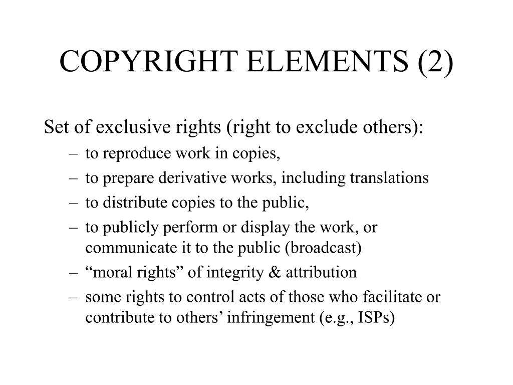 powerpoint presentation copyright law