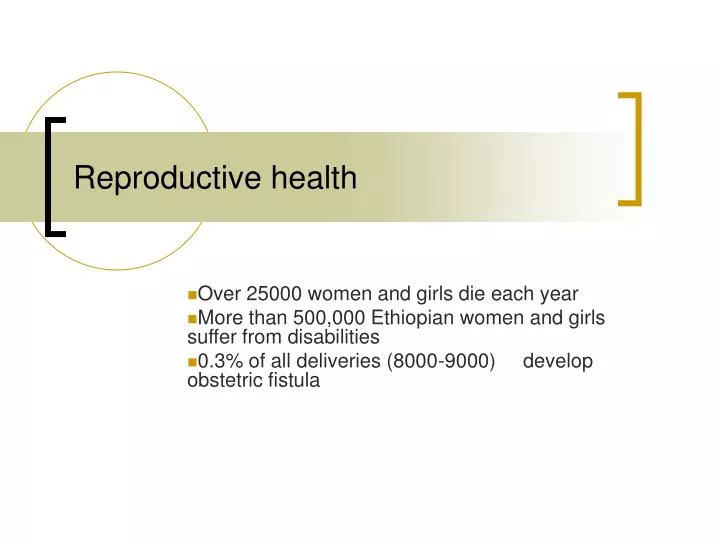 reproductive health n.