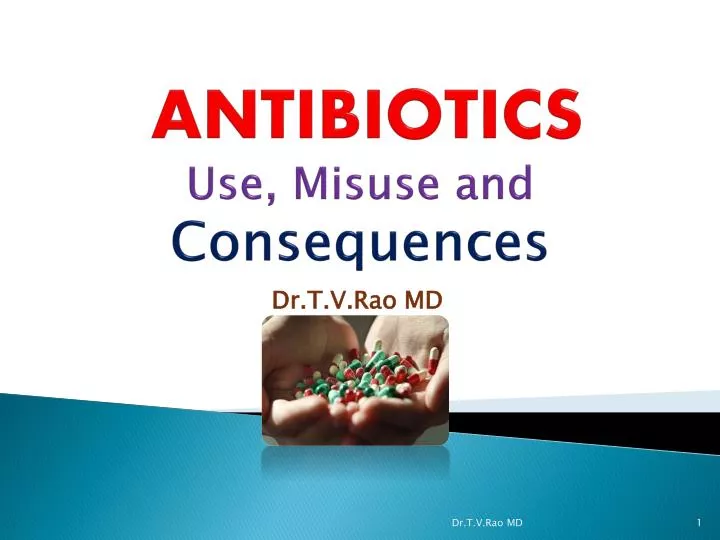 antibiotics use misuse and consequences n.