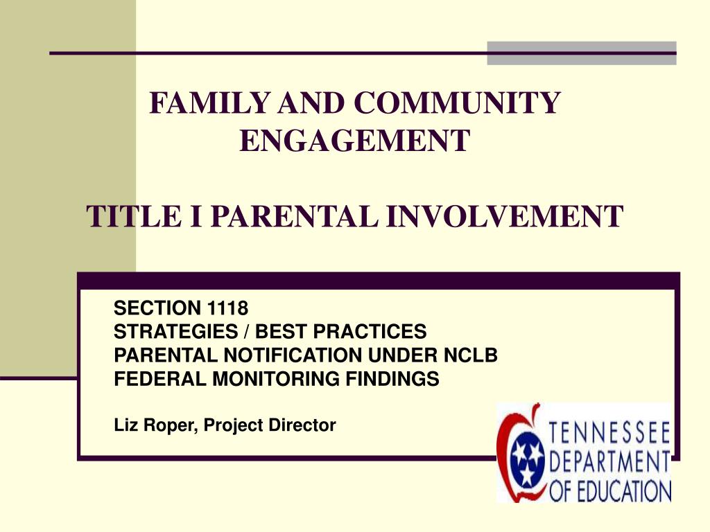 family and parental involvement ppt