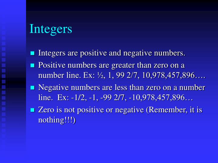 PPT - TEKS 6.1c Integers in Real Life PowerPoint Presentation - ID:185590