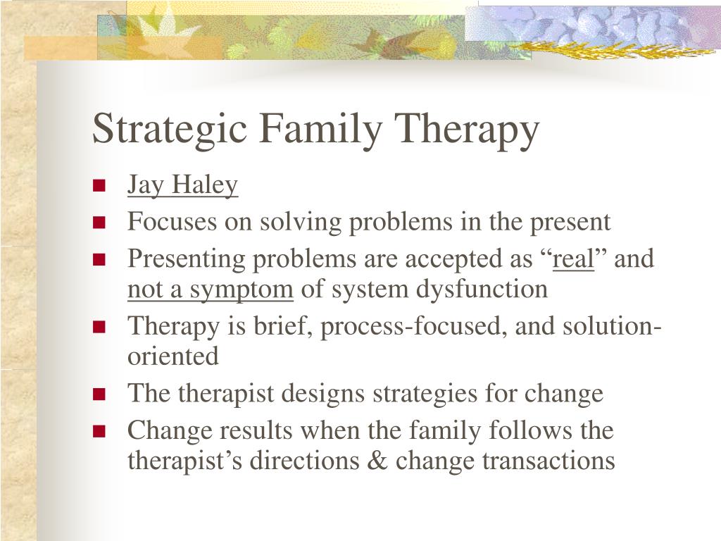 strategic family theory