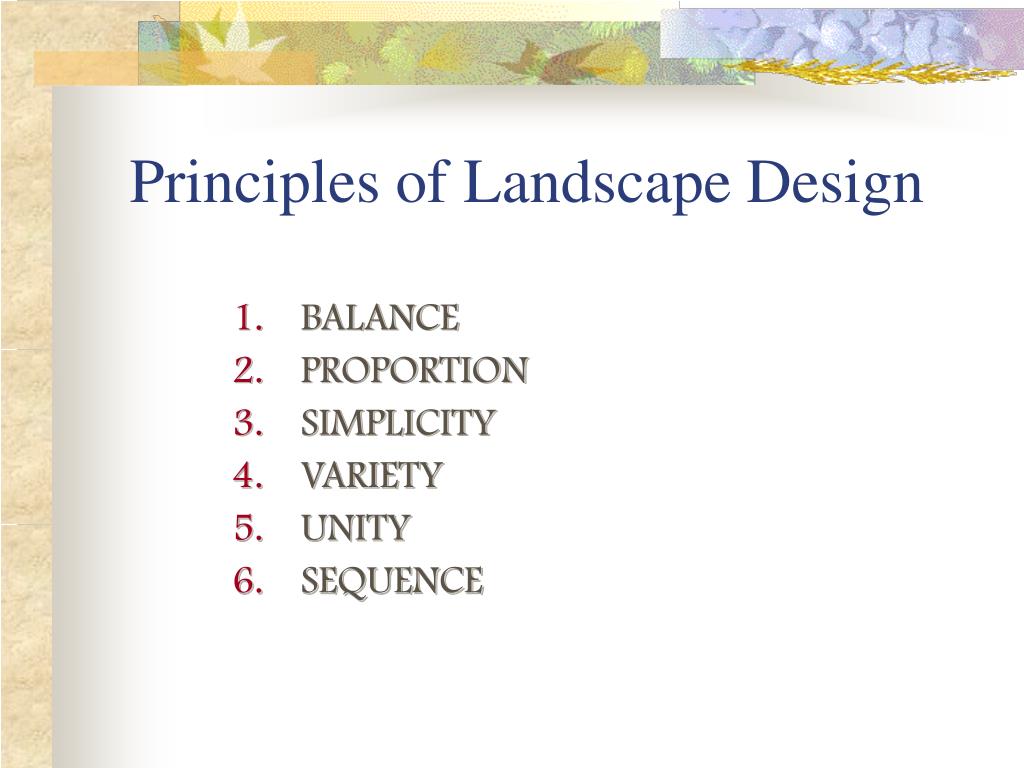 Featured image of post Basic Principles Of Landscape Design / Proportion in landscape design usually relates to people and their activities.