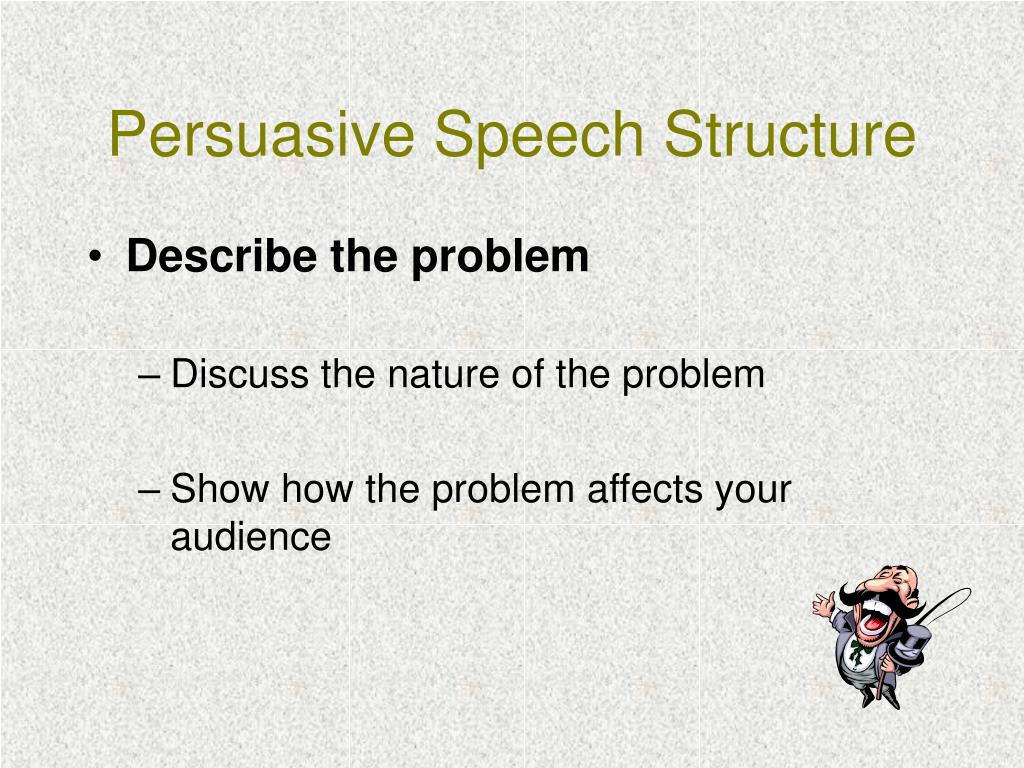what is a persuasive speech's proposition