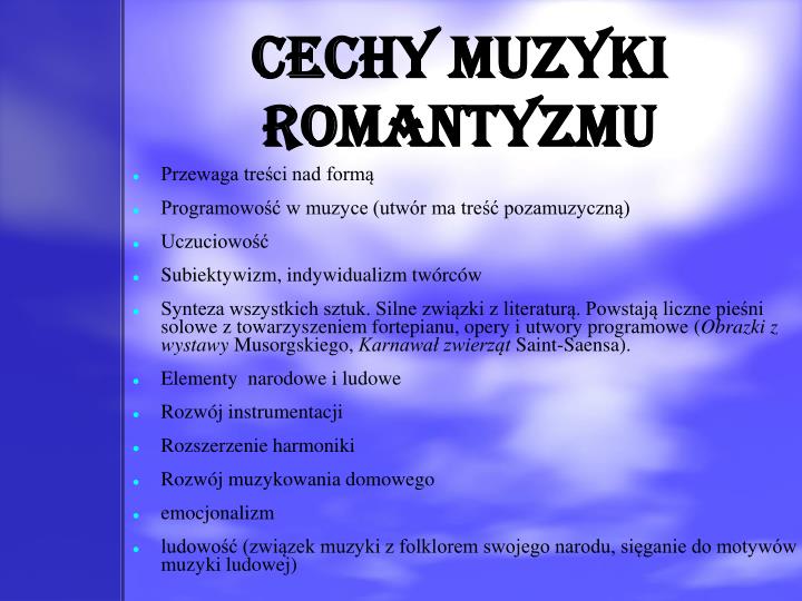 PPT - Romantyzm PowerPoint Presentation - ID:187307
