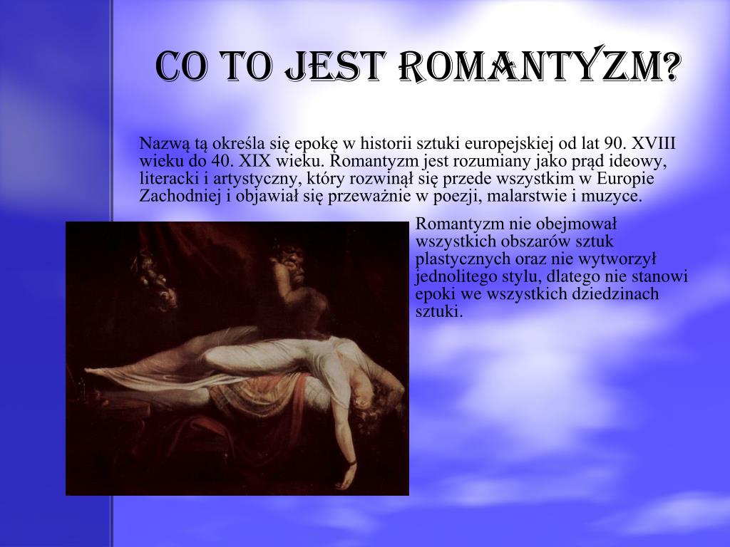 Romantyzm W Europie Ramy Czasowe PPT - Romantyzm PowerPoint Presentation, free download - ID:187307
