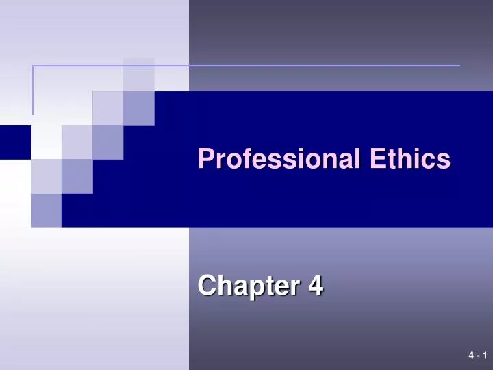 professional ethics n.