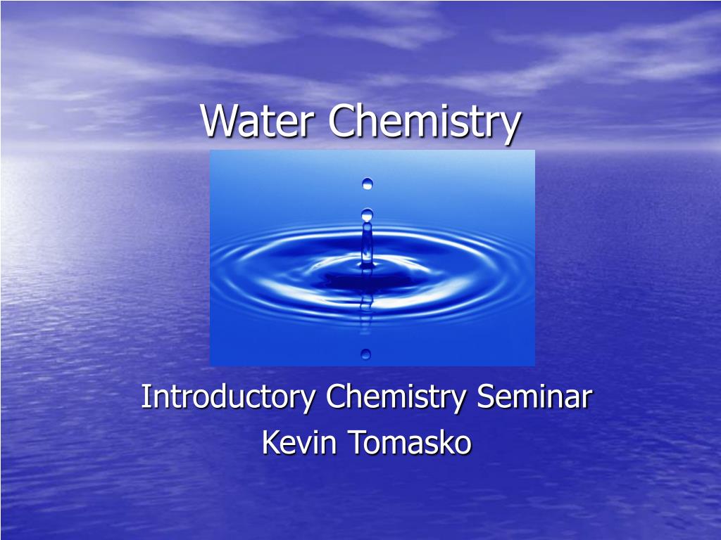 pdfinfo water chemistry