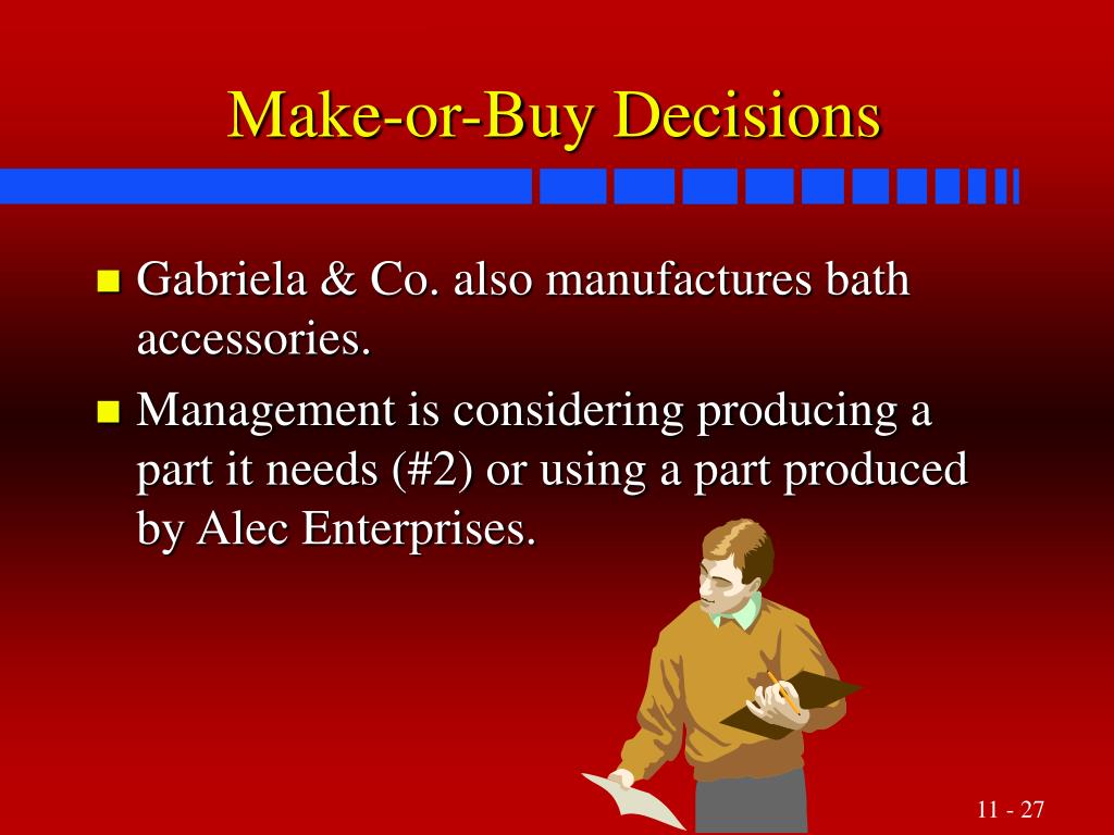 Make or buy decision presentation