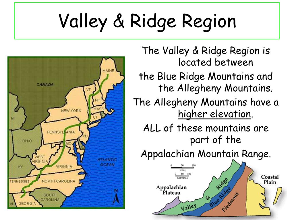 Valley And Ridge Map Ppt - Valley & Ridge Region Powerpoint Presentation, Free Download -  Id:189610
