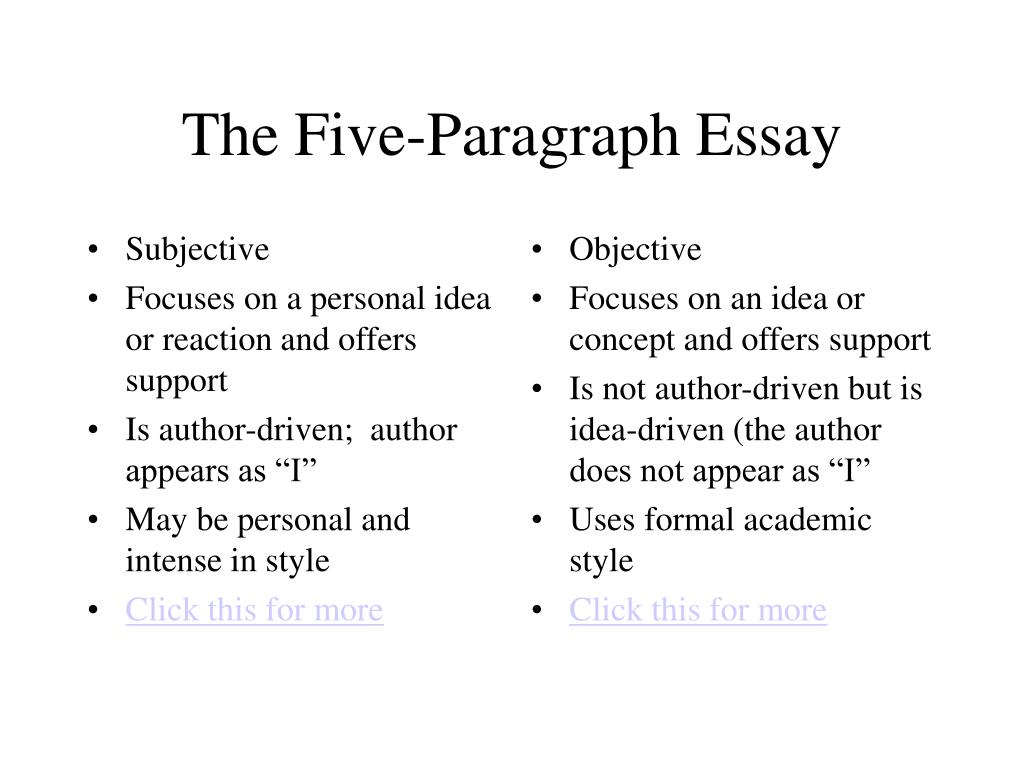 why the five paragraph essay is bad