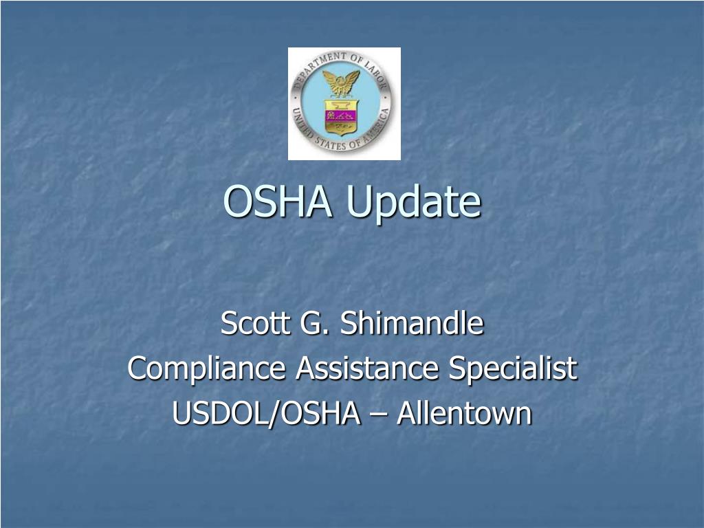 PPT OSHA Update PowerPoint Presentation, free download ID189870