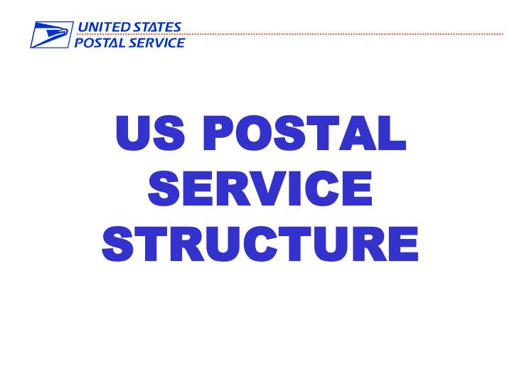 us postal service structure n.
