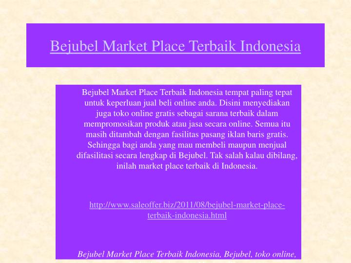 bejubel market place terbaik indonesia n.