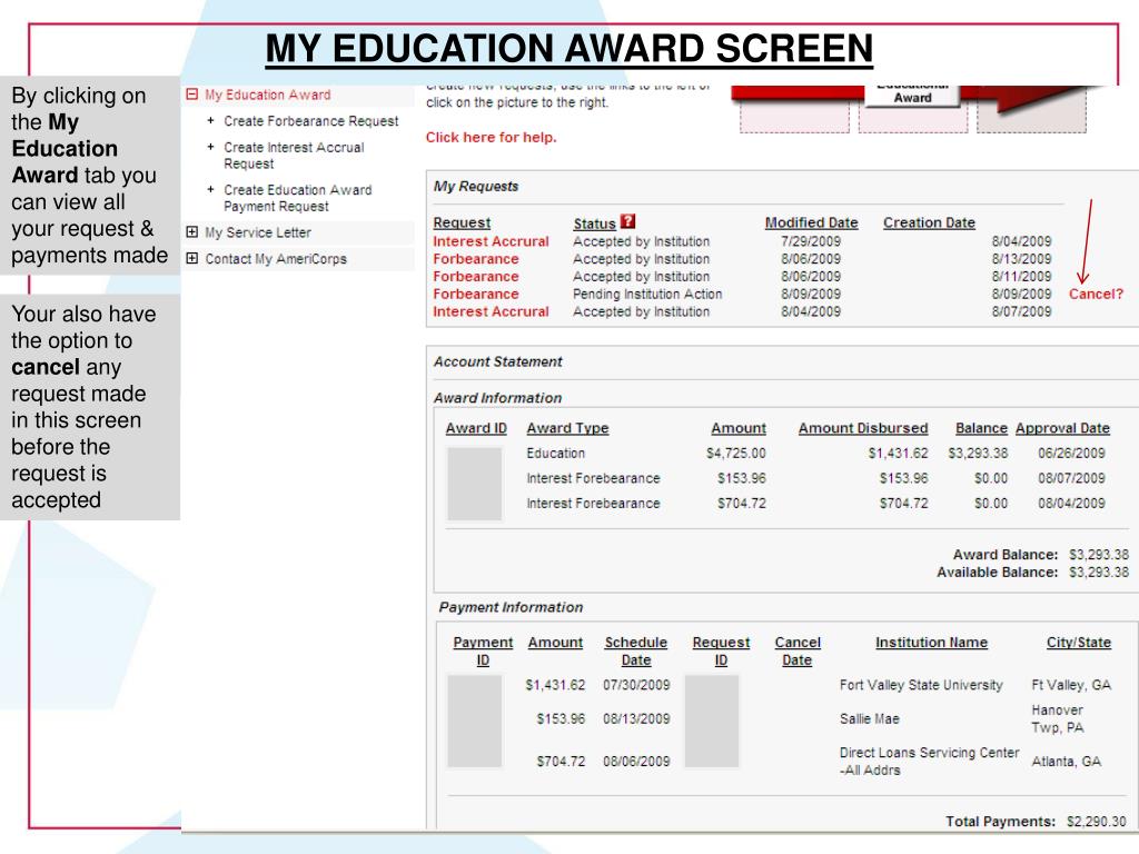 PPT Using your Eli Segal Education Award PowerPoint Presentation