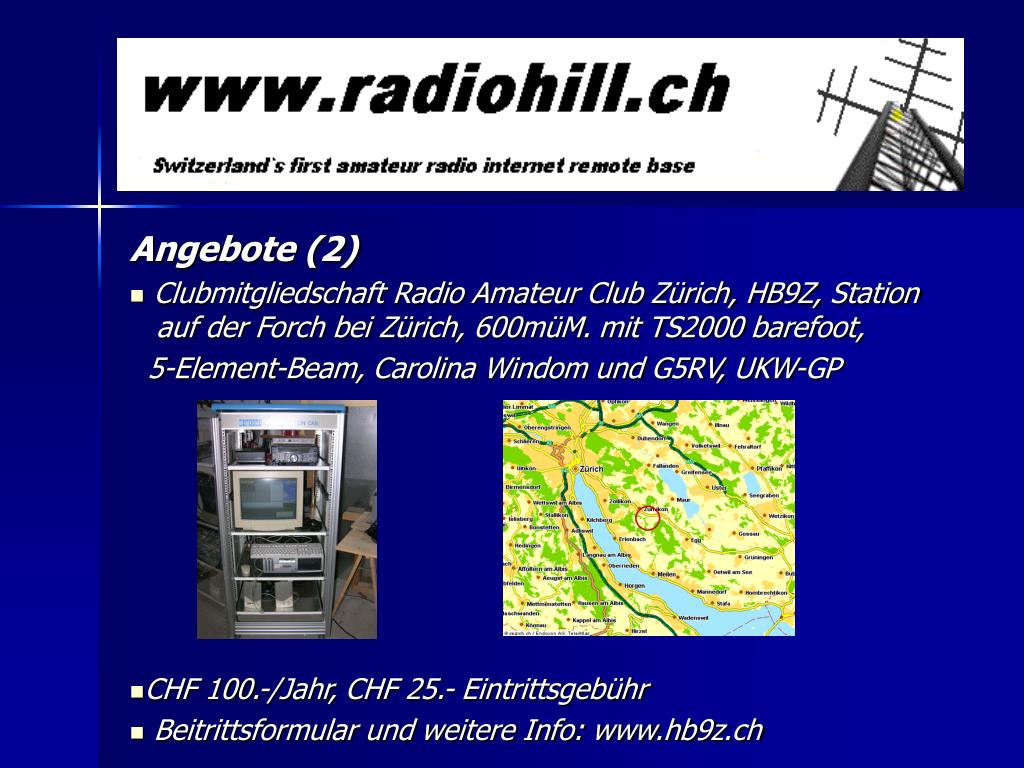 PPT - GV HB9BF – Botschaftsfunk Radioamateure Herzlich willkommen zum  Referat Amateurfunk mit langem Mikrofonkabel - via Int PowerPoint  Presentation - ID:192000