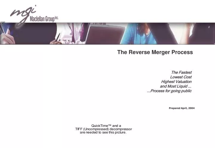 the reverse merger process n.