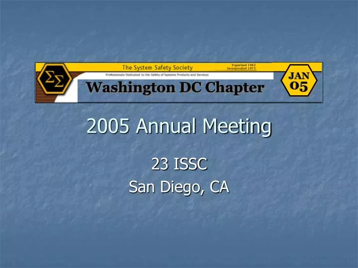 2005 annual meeting n.