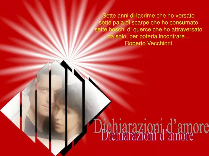 Le Più Belle Dichiarazioni D'amore Nella Letteratura PPT - Dichiarazioni d’amore PowerPoint Presentation, free download - ID
