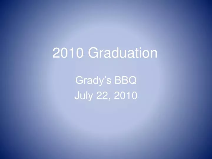 2010 graduation n.
