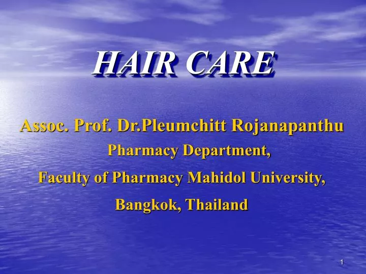 hair care n.