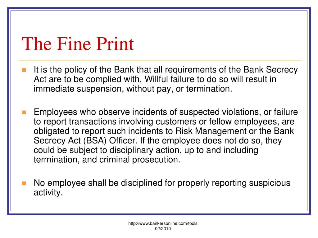 Ppt Bank Secrecy Act Bsa Powerpoint Presentation Free Download Id 192737