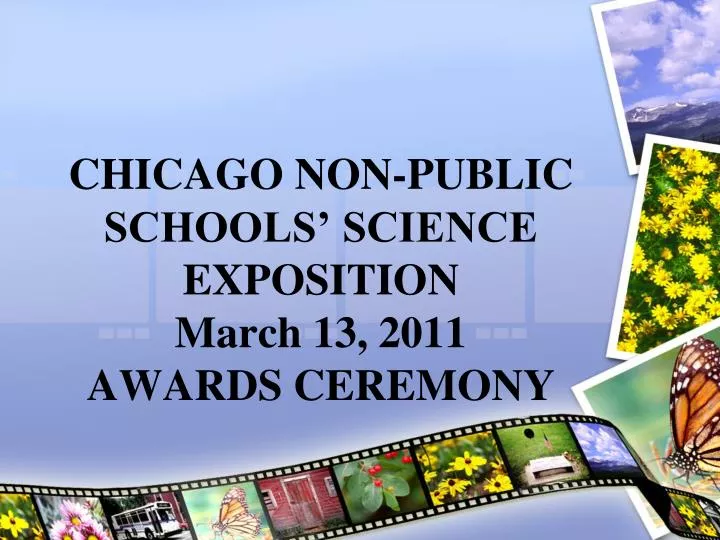 chicago non public schools science exposition march 13 2011 awards ceremony n.