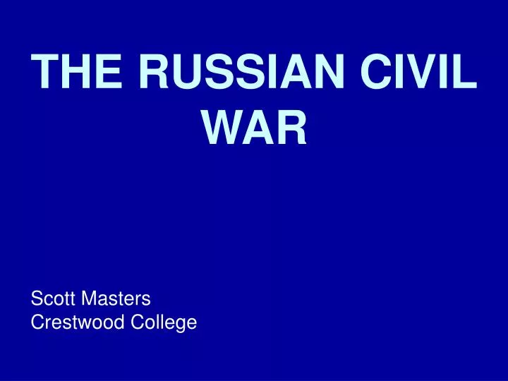 the russian civil war n.