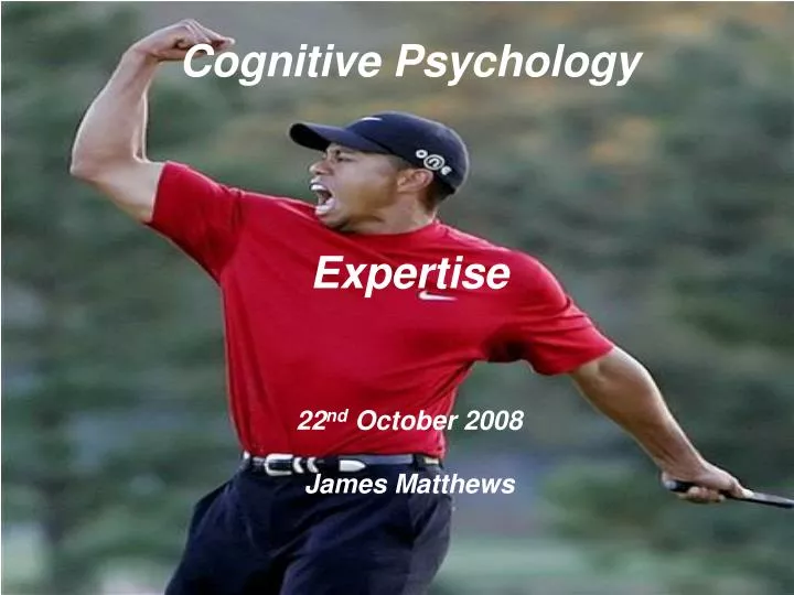 cognitive psychology expertise 22 nd october 2008 james matthews n.