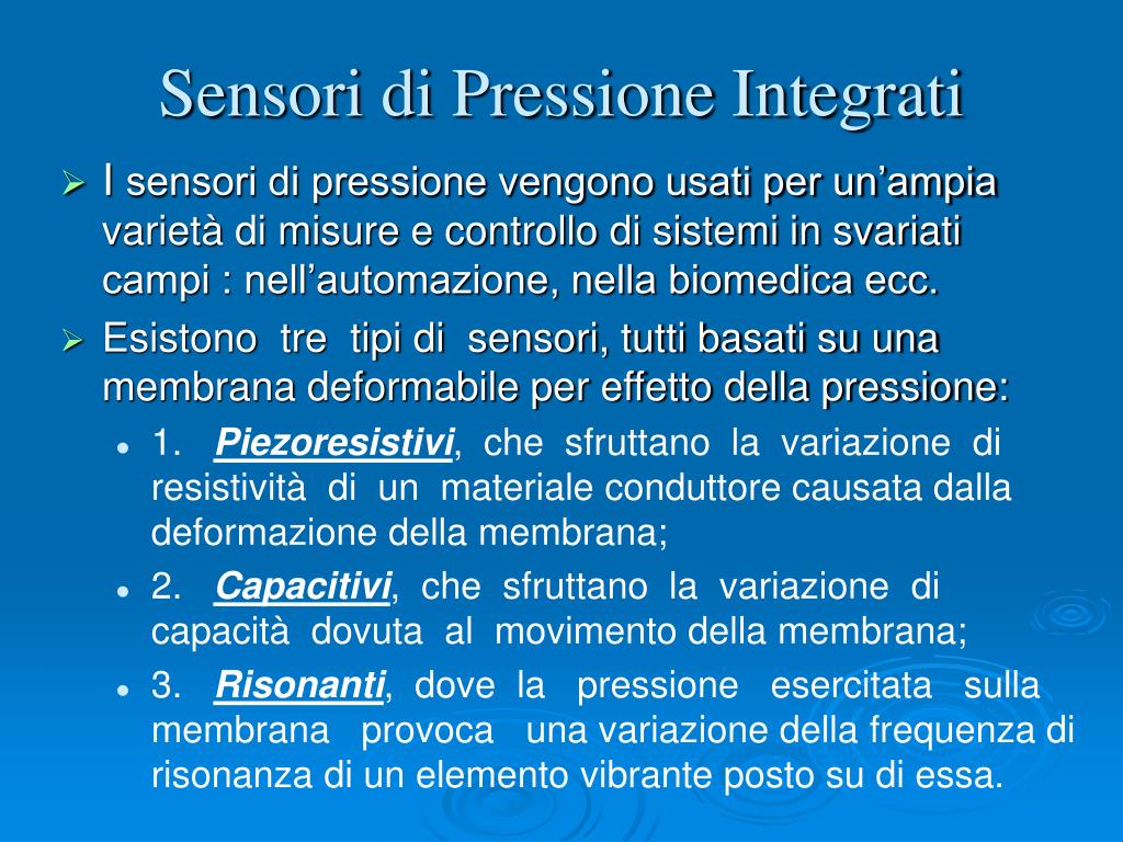 PPT - Sensori di Pressione Integrati PowerPoint Presentation, free download  - ID:193771
