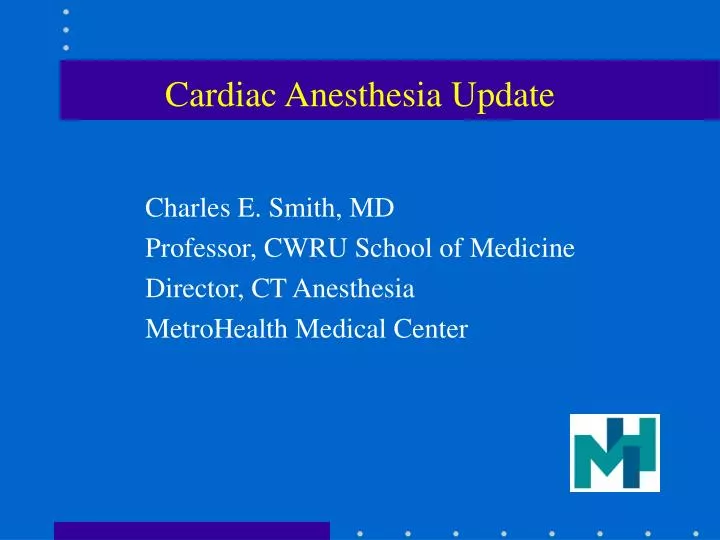 cardiac anesthesia update n.