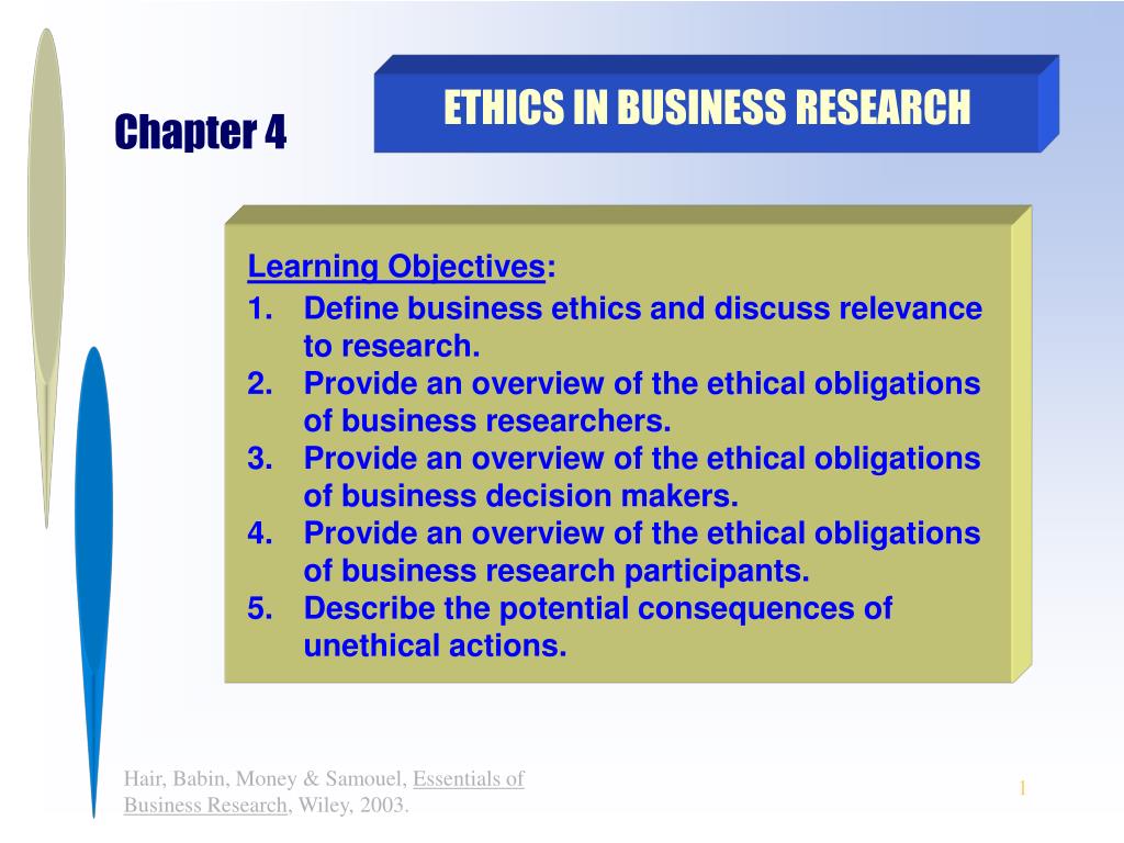 research about business ethics